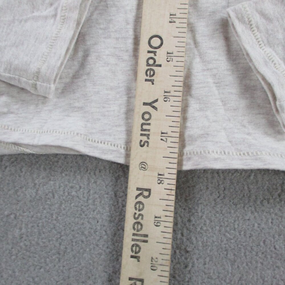 SKIMS Cotton Jersey Long Sleeve T Shirt Womens 2XS XXS Oatmeal Heather NEW NWT - Picture 5 of 8